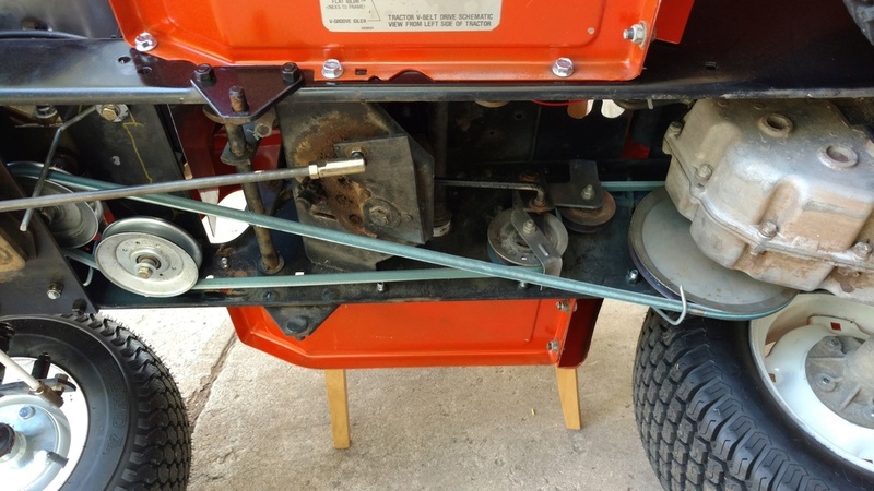 Vertical Shaft Engine on Horizontal Shaft Mower Img_2130