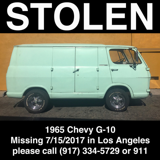 STOLEN -- 1965 Chevy G-10 Los Angeles Stolen10