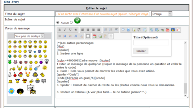 - S'en sortir avec l'interface d'un nouveau sujet (spoiler, héberger image, ...) - Spoile10
