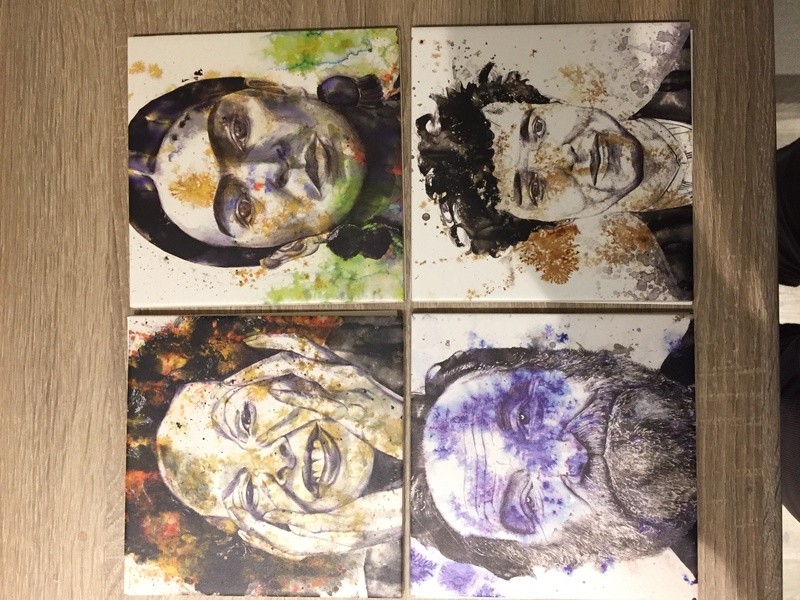Printed tiles of famous people Img_2644