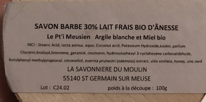 Le Pt'i Meusien - savon à barbe au lait d'ânesse Fae99910