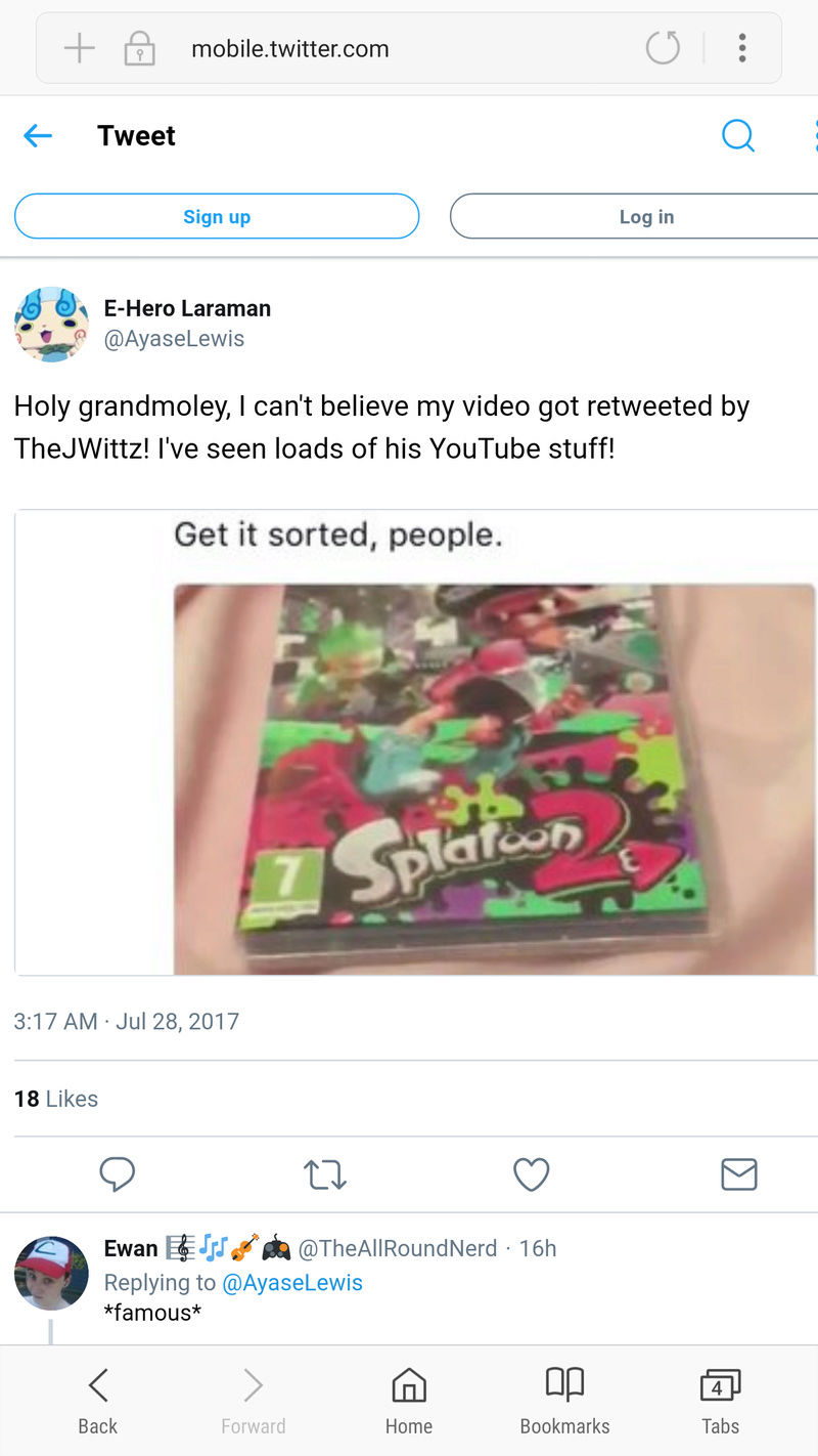 JWittz Retweeted Dark Jester's Splatoon 2 Booyah Rant Video Screen11