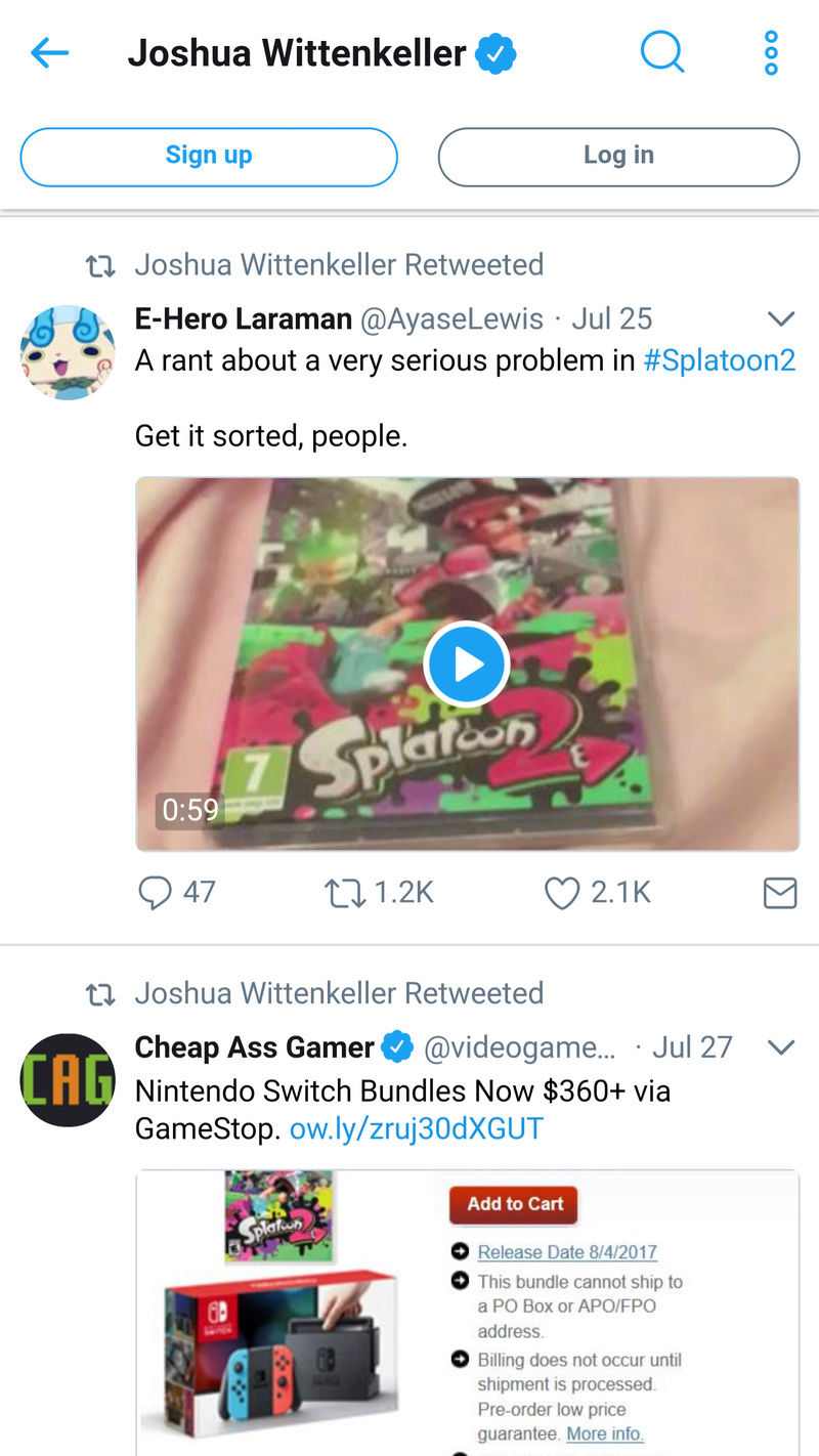 JWittz Retweeted Dark Jester's Splatoon 2 Booyah Rant Video Screen12