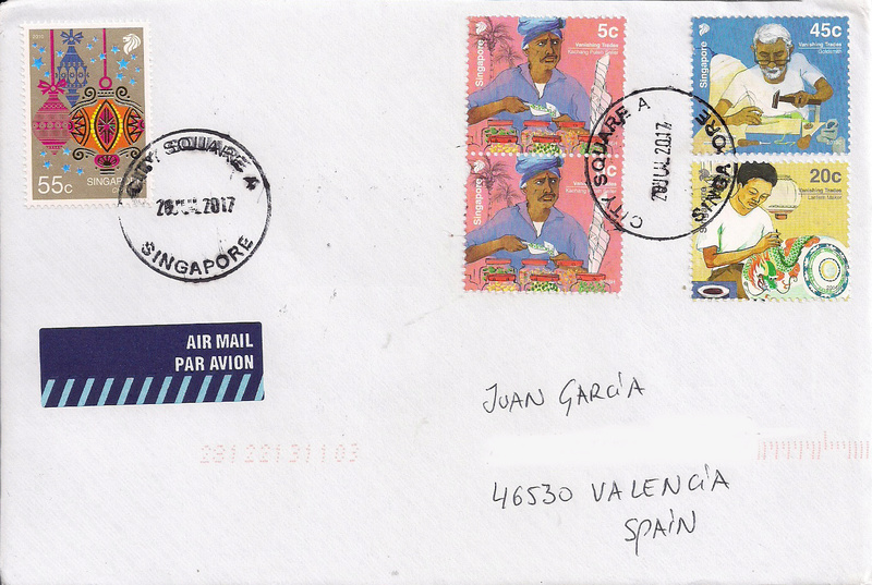 Postales Filipinas,Singapur,Vietnam y Dubai Singap12
