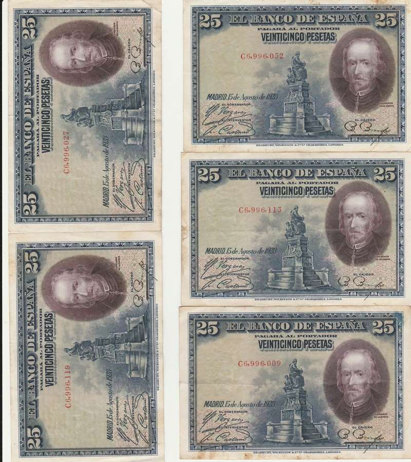 Billete correlativos de 25 pesetas de 1928 Img_2016