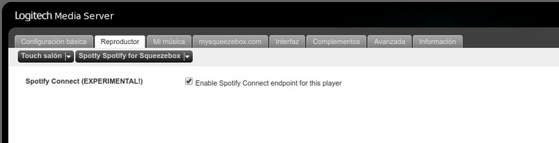 Spotify Connect para los Squeezeboxes Selecc17