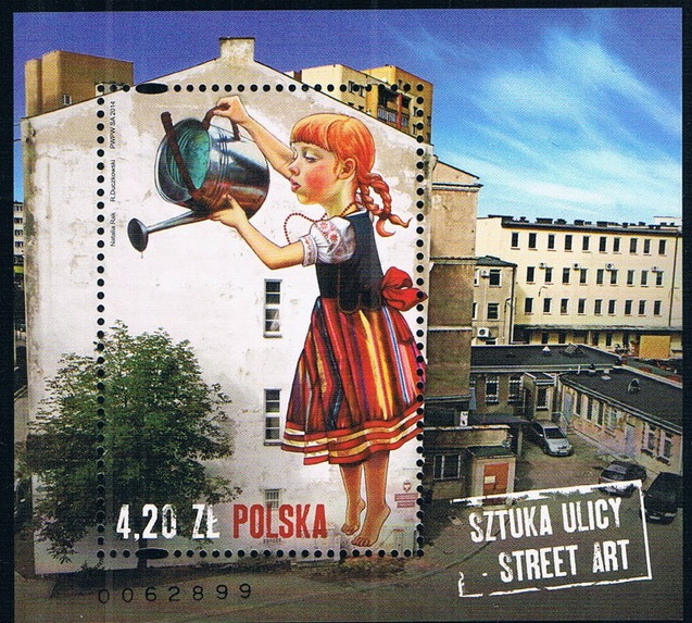 TEMATICA Arte en los muros ... Street Art .... un mundo filatelico y no filatelico Poloni11