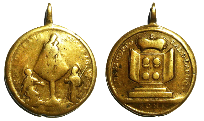 Iconografía de  la VIRGEN DEL  PILAR  en las medallas devocionales Forner11