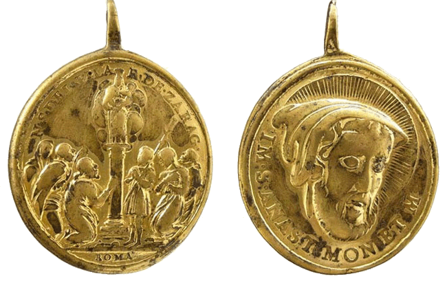 Iconografía de  la VIRGEN DEL  PILAR  en las medallas devocionales Insvla12