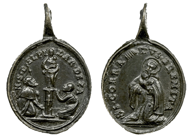 Iconografía de  la VIRGEN DEL  PILAR  en las medallas devocionales Julius11