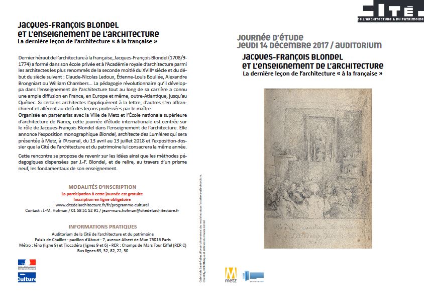 Jacques-François Blondel et l’enseignement de l’architecture Blonde13