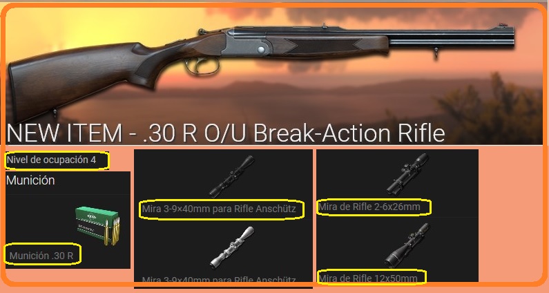 COMENTARIOS NUEVO RIFLE: .30 R O/U Break Action Rifle (05/OCTUBRE/17) 01_rif11