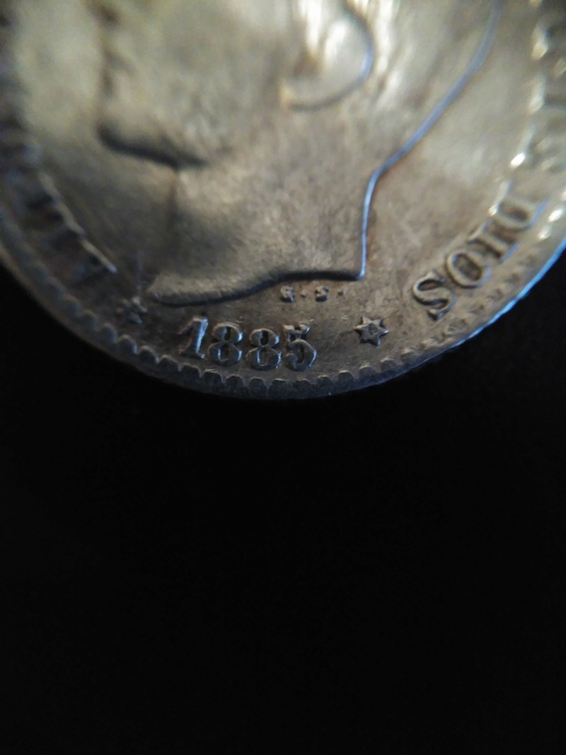 moneda de 50 centimos alfonso XII 1885*8-6 2017-010