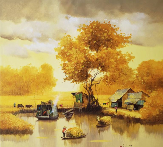 Le peintre vietnamien DANG VAN CAN, un artiste talentueux - Page 4 Peintu10