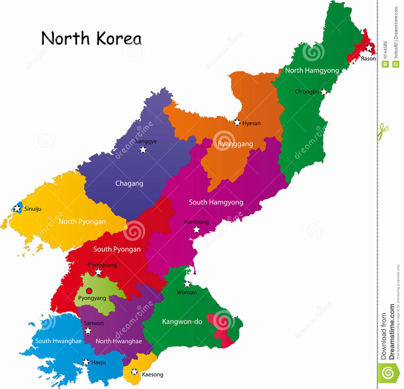 Carte de la Corée North-10