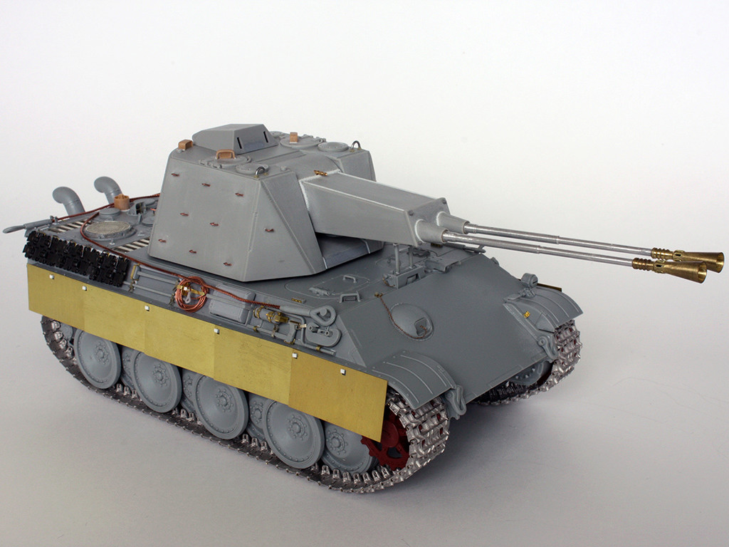 5,5 cm Zwilling Flakpanzer mit Panther Fahrgestell (Rheinmetall turm) (конверсия Dragon+Trumpeter 1/35) I111