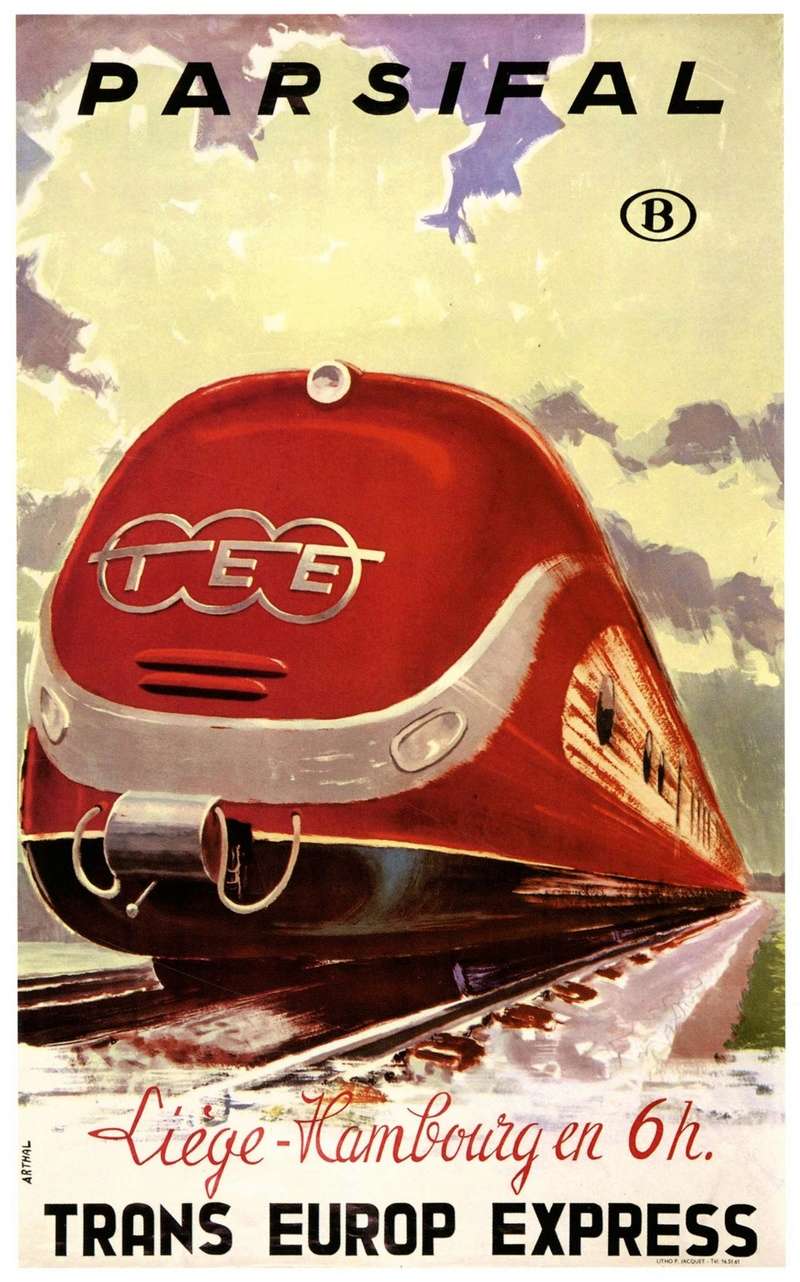 Affiches ferroviaires Tee-pa10
