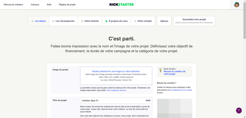 Premier kickstarter : l'aventure Sans-t12