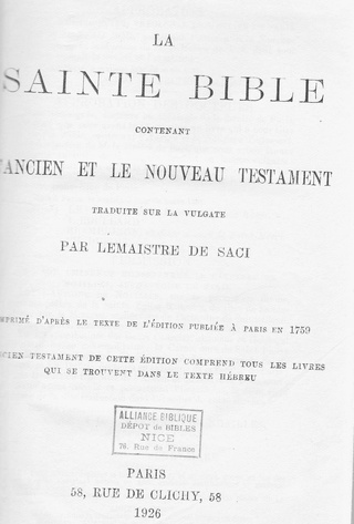 La Bible de Sacy Lemais10