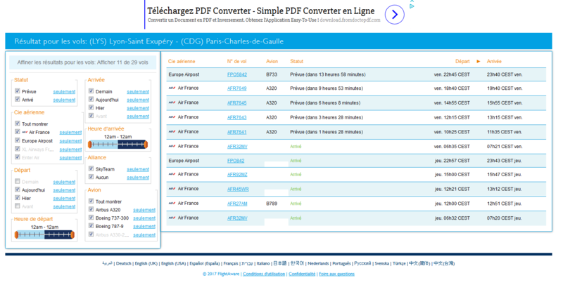 faire des plans de vols IFR suivant les vrais vols 1211