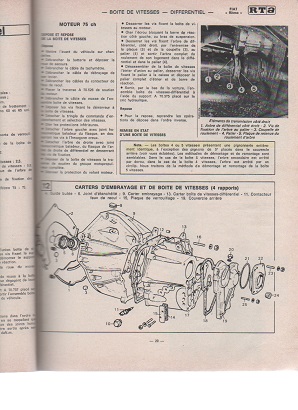 Fiche technique x1/9 five Speed + documents de Boite Ritmo Page_219