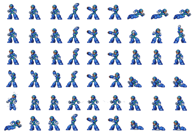 [MV] Sprites de batalla lateral de Megaman X y Zero Megama10