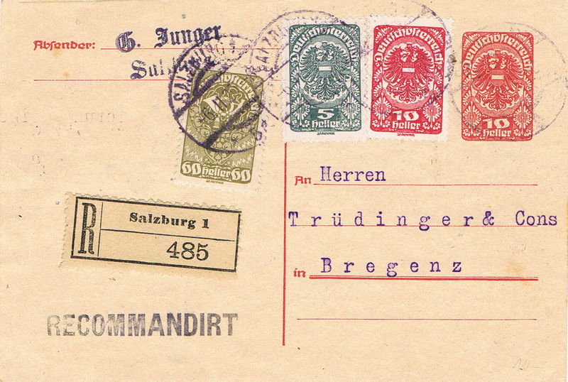 Osterreich - Inflation in Österreich - Belege - 1918 bis 1925 - Seite 10 If210
