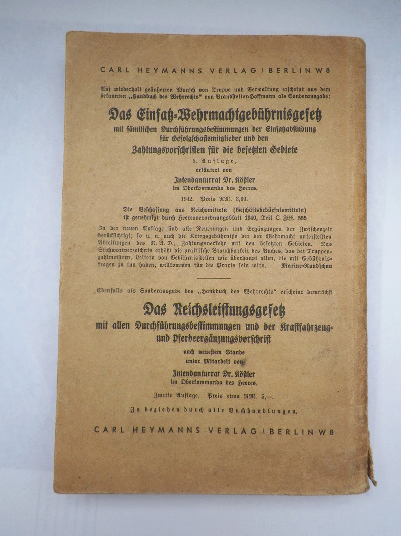 Livre ou manuel allemand "Berlin 1943" avec document daté 08/1943 201_0011
