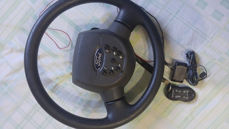 [VENDO] - LENTES PROJETORAS, FARÓIS DE LED, BARRAMENTO, CONTROLE LONGA DISTÂNCIA E COMANDO DE SOM NO VOLANTE 20170621