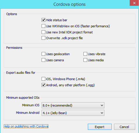 Exportar/Compilar de manera correcta con Cocoon.io [Android][Construct 2] C310