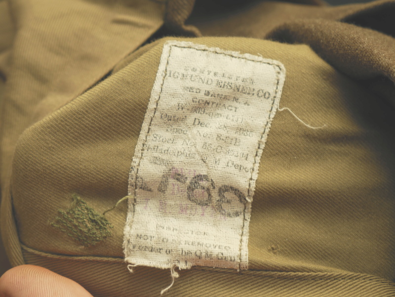  Identification, authentification et estimation d'une veste US 1936 P1070318