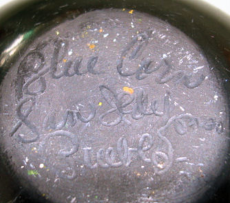 Blue Corn / Crucita Calabaza, Black Pottery, New Mexico  20080611