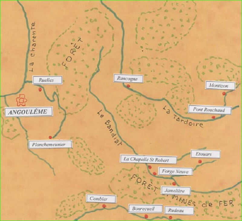 Les Forges de l’Angoumois à travers l’histoire des Forges de Pont Rouchaud, à Roussines (16) F00110