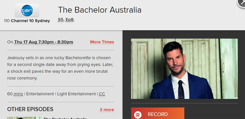 BachelorHybrid - Bachelor Australia - Season 5 - Matty Johnson - Media Social Media - NO Discussion - *Sleuthing Spoilers* - Page 8 Foxtel11