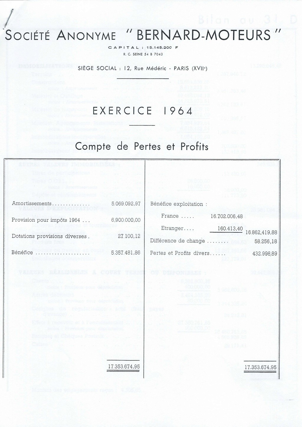 45 Exercice 1964 155