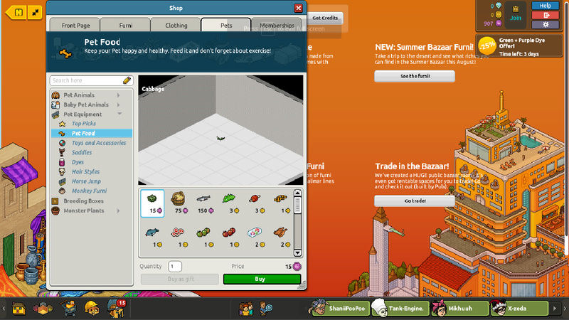 Habbo Pet Training Tricks Food10