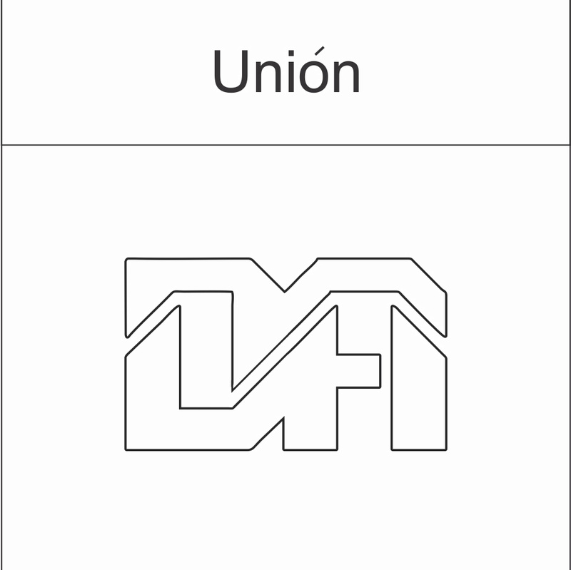 Interrelación de formas (separadas) Union10
