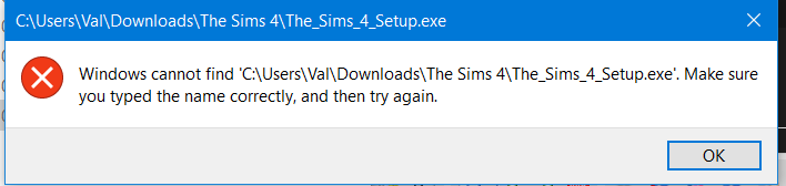 Sims 4 Installer won't download Captur10