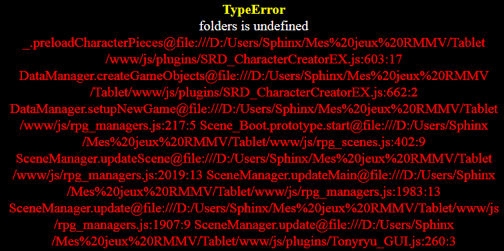 [Résolu] SRD_CharacterCreatorEx erreur "folders is not defined" Rmmv_e10