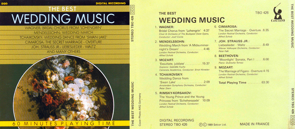 V.A. The Very Best Of The Wedding Music (1989) MEGA The_be10