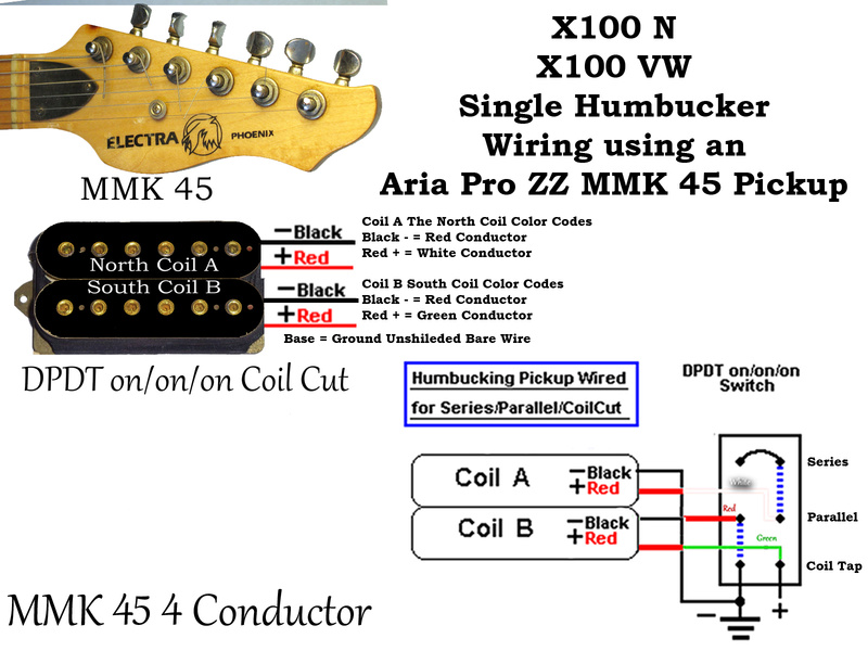 pickup - Help Wiring a 84 Electra Phoneix X110VW with a MMK45 4 Conductor Pickup 7xuxpp10