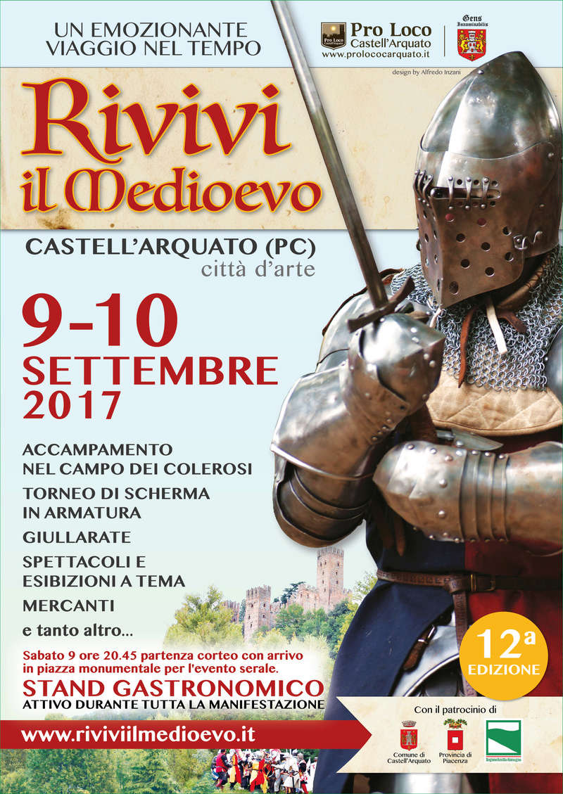 9 - 10 Settembre "RIVIVI IL MEDIOEVO" - Castell'Arquato (PC) Locand10