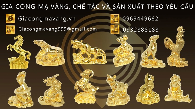 Linh vật chuột mạ vàng – Tượng Tý mạ vàng 1814