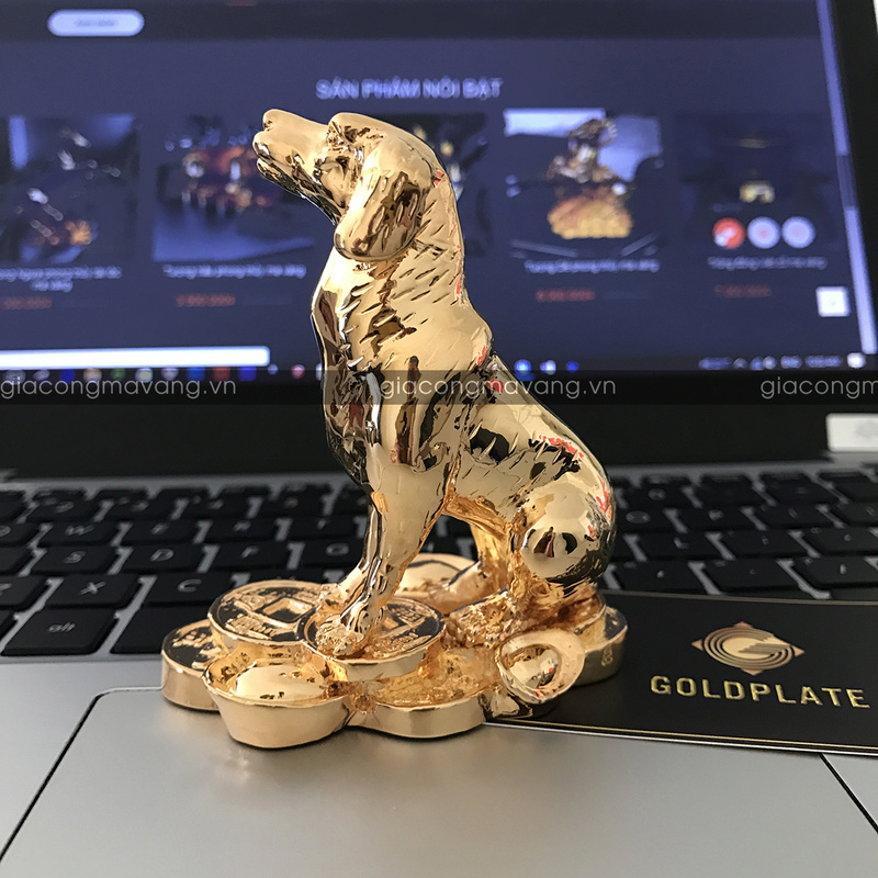 Tượng tuất mạ vàng – Gia công mạ vàng GoldPlate Cho-4110