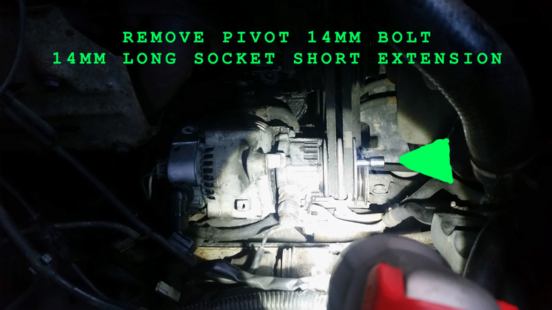 ALTERNATOR REMOVAL WITH PICTURES 3L 1992 SCL Step_410