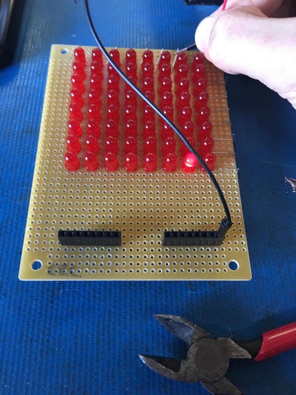 How to build your own LED matrix Test-h10