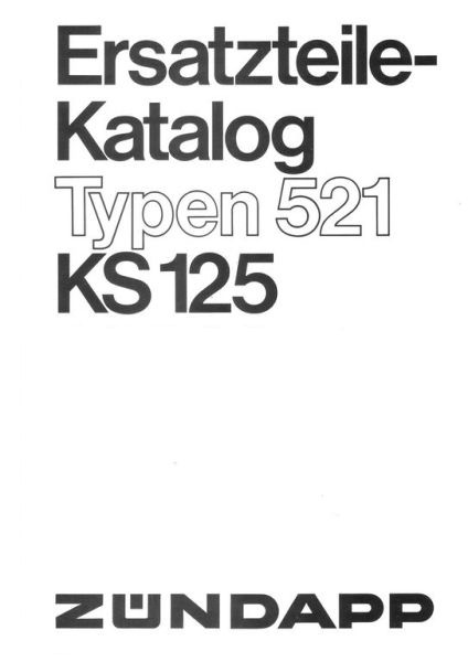KS 125 Switzerland Version - Catalogue des pièces de rechange Image13