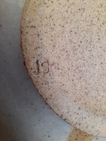 Stoneware dishes for ID, same potter, JS mark. John Shelly? 20220219