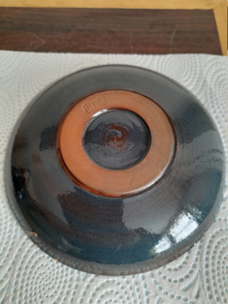 Red earthenware cup & saucer - Sally Shrimpton  20220314