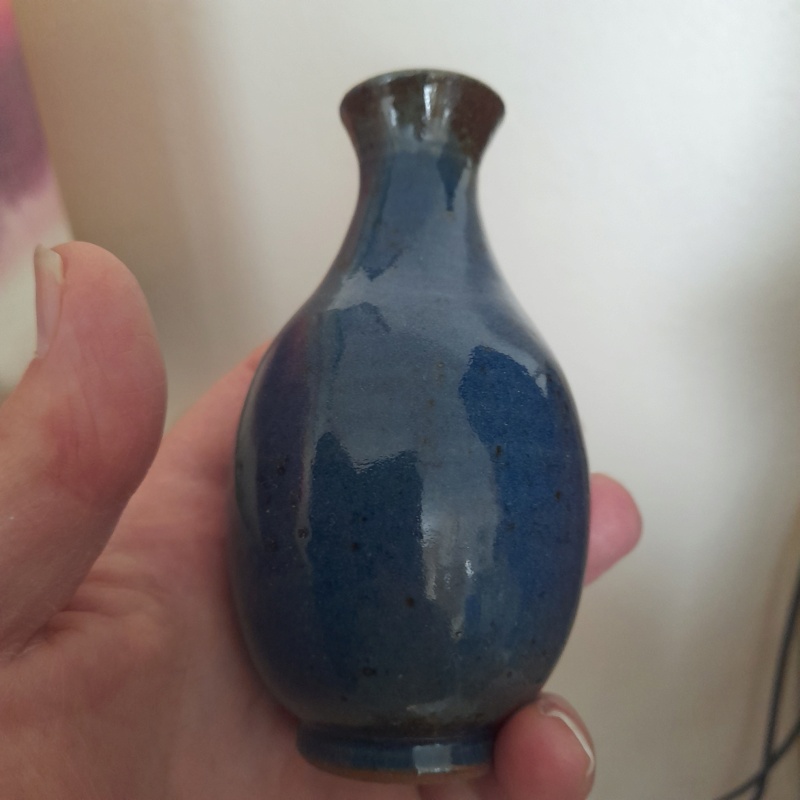 Stoneware vase for ID, B or IB mark? John Bew? 20220527